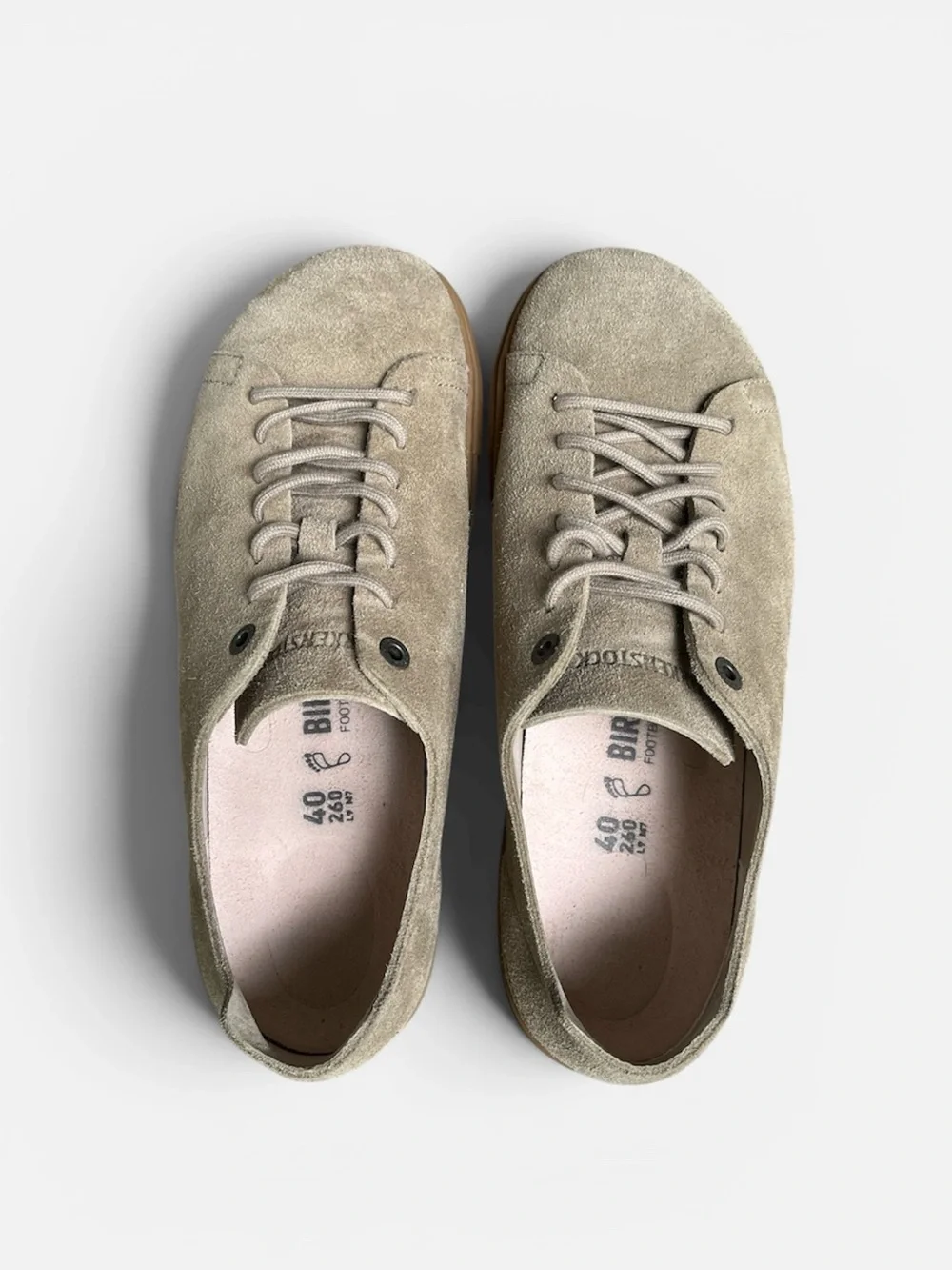 Birkenstock Bend Low Lace Up Women’s Sneaker/Oxford in Gray Taupe US 9; EU 40